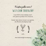 Trouwkaart save the date hip en trendy met illustraties 3