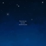 Trouwkaart sterrenhemel stijlvol 2