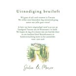 Trouwkaart Toscane landschap  3