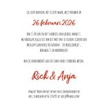 Trouwkaart - twee vogels hebben groot nieuws 3