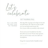 Trouwkaart uitnodiging modern trend grafisch foto yes 3