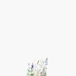 Trouwkaart veldbloemen in hippe kleuren Achterkant