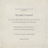 Trouwkaart vintage lijst  3