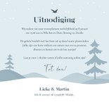 Trouwkaart winter illustratie landschap sneeuw uitnodiging 3