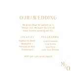 Typografische uitnodiging met minimalistische gouden tekst  3