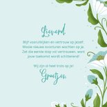 Typografische wenskaart don't look back 3