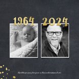 Uitnodiging 1964 met foto's en gouden spetters 2