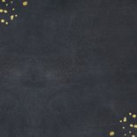 Uitnodiging 1976 met foto's en gouden spetters Achterkant