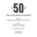 Uitnodiging 50 Abraham of Sarah 3