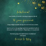 Uitnodiging 50 jaar gouden confetti 3