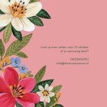 Uitnodiging 60e verjaardag  met kleurrijke bloemen 2