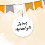 Uitnodiging 80 jaar slinger en foto 2