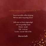 Uitnodiging 90 jaar gouden spetters op waterverf 3