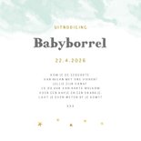 Uitnodiging babyborrel hijskraan en beschuit met muisjes 3