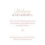 Uitnodiging babyborrel wiegje meisje 3