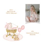 Uitnodiging babyshower wiegje  2