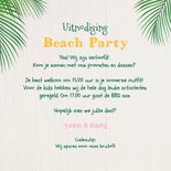 Uitnodiging beach party strandfeest caribische wegwijzers  3