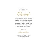 Uitnodiging borrel cheers met proostende glazen 3