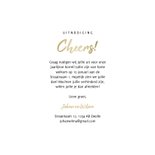 Uitnodiging borrel cheers met proostende glazen 3