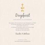 Uitnodiging christelijke symbolen voor doopfeest  3