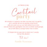 Uitnodiging cocktail party zomer glas fruit illustratie 3