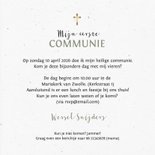 Uitnodiging communie met eucalyptus en foto's 3