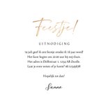 Uitnodiging confetti drie foto's verjaardagsfeestje  3