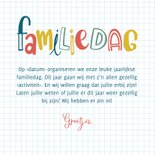 Uitnodiging - Familiedag tekst 3