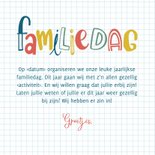 Uitnodiging - Familiedag tekst 3