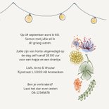 Uitnodiging feest Flowers 3