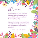  Uitnodiging feestje zomers botanisch kleurrijk met vogels 3