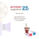 Uitnodiging filmfeestje  3