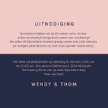 Uitnodiging gender reveal modern typografisch 3