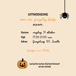Uitnodiging Halloween feestje met lieve kat 3