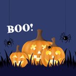 Uitnodiging - Halloween party pompoenen 2
