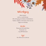 Uitnodiging herfstfeest oranje bladeren 3