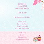 Uitnodiging High Tea stolp taartjes 3