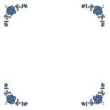 Uitnodiging Hollands feestje delftsblauw  Achterkant