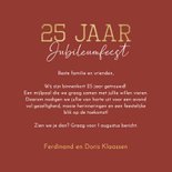 Uitnodiging huwelijksjubileumfeest champagne 25 jaar 3