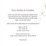 Uitnodiging jaarwisseling wijnglazen spetters goudlook foto 3