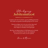 Uitnodiging jubileumfeest 45 jaar vermiljoen hartjes foto 3