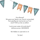 Uitnodiging kat hangt in de slingers 3