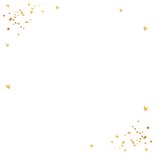 Uitnodiging kerstborrel confetti goudlook Achterkant