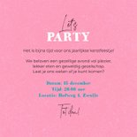 Uitnodiging kerstfeest party kerstballen kleurrijk trend 3