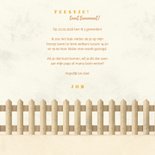 Uitnodiging kinderfeestje tractor met foto en hekje 3