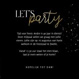 Uitnodiging Let's Party 40 jaar in dienst 3