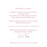 Uitnodiging met bloemenhart voor 60 jarig huwelijk 3