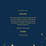 Uitnodiging met gouden confetti en aanpasbare kleur 3