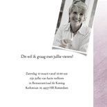 Uitnodiging modern, 65ste verjaardag met leuke typografie 3