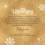 Uitnodiging nieuwjaarsborrel champagne goud 2025 3